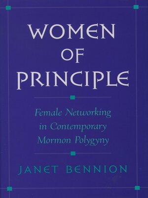 cover image of Women of Principle
